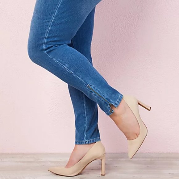 *NWOT Petite Flexibelle Zip Ankle Jeans - Picture 5 of 5